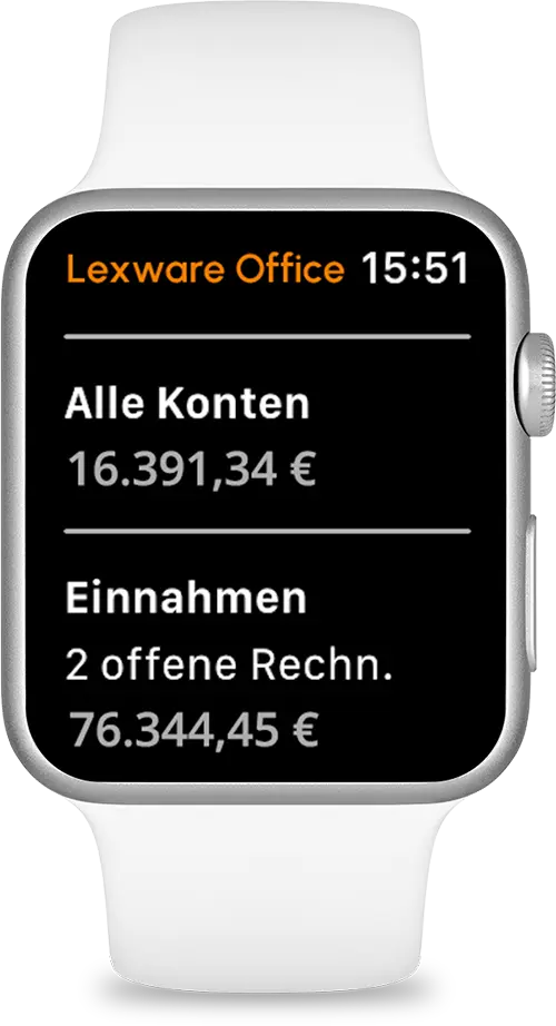 Lexware Office auf der Apple Watch